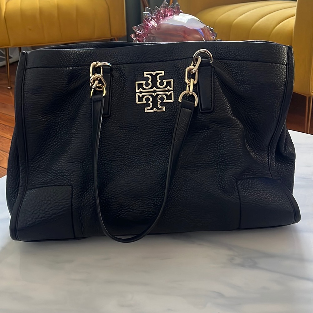 Tory Burch Black Leather Tote